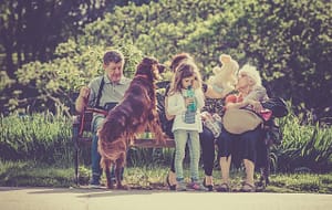 sistema famigliare in cui è compreso anche il cane cane e proprietario